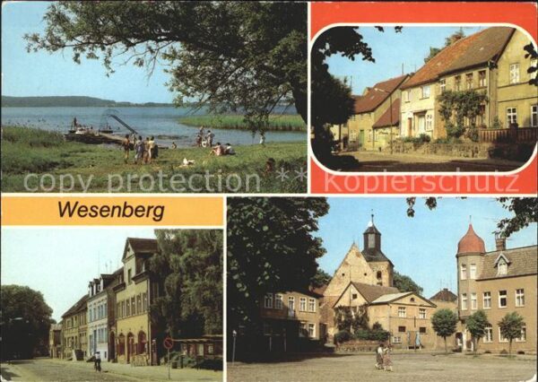 Wesenberg Mecklenburg Woblitzsee Markt Mittelstrasse