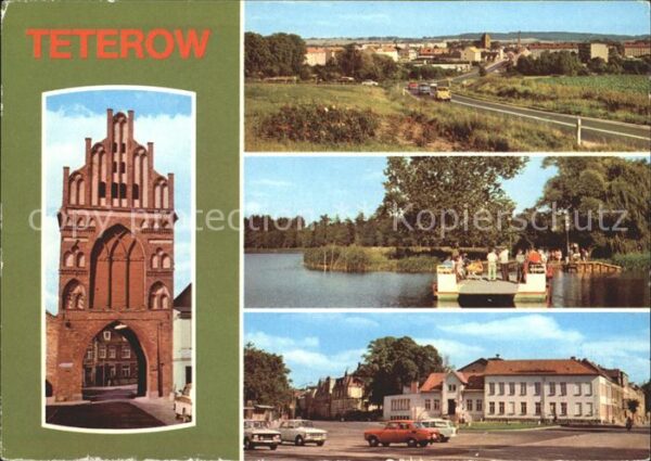 Teterow Mecklenburg Vorpommern Rostocker Tor Fähre Burgwallinsel Kreis