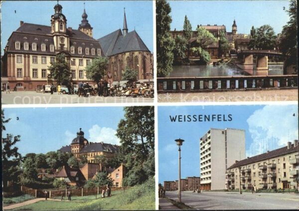 Weissenfels Saale Rathaus Brücke Deutsch Sowjetische Freu