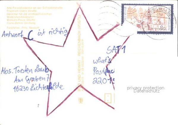 Finow Eberswalde Forstakademie Denkmal Strassenpartien C – Bild 2