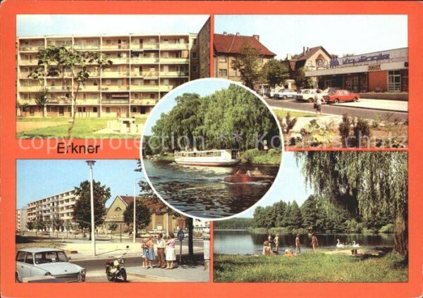 Erkner Wohnblock HO Kaufhalle Schiffsanlegeste