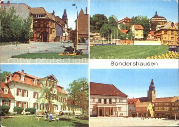 Sondershausen Thueringen Wilhelm Pieck Strasse Schloss HOG Zum P