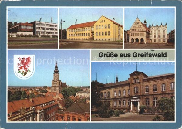 Greifswald Mecklenburg Vorpommern Mensa Haus der Gewerkschaft Rathaus Rat