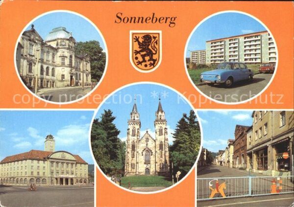 Sonneberg Thueringen Spielzeugmuseum Altersheim Rathaus Kirc