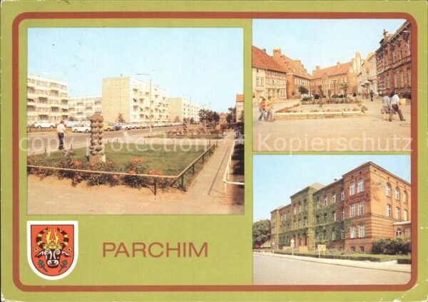 Parchim Mecklenburg-Vorpommern Weststadt Wilhelm Pieck Platz Goethe Ob