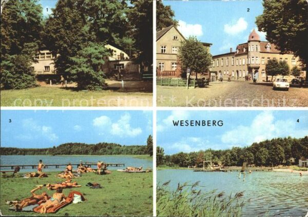 Wesenberg Mecklenburg Strandcafe Mittelstrasse Freibad Grosse