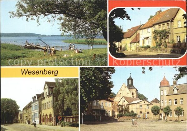 Wesenberg Mecklenburg Woblitzsee Markt Mittelstrasse