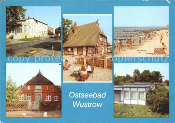 Wustrow Ostseebad FDGB Ferienheim Cafe Strand Schifferwie