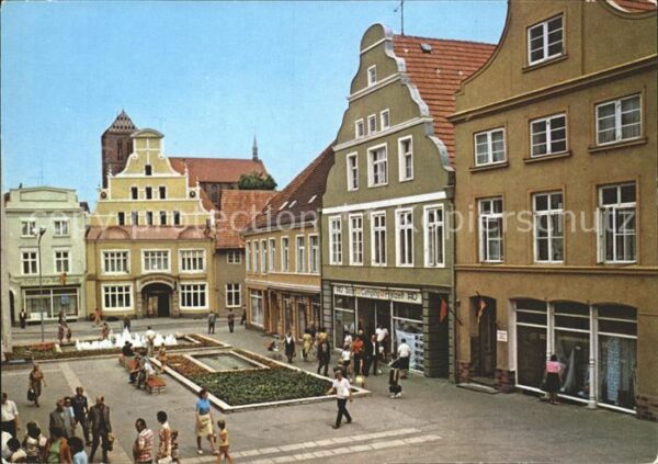 Wismar Mecklenburg Vorpommern Krämerstrasse Giebelhäuser