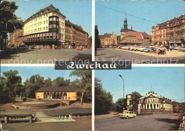 Zwickau Sachsen Ringkaffee Markt Freilichtbühne Milchba