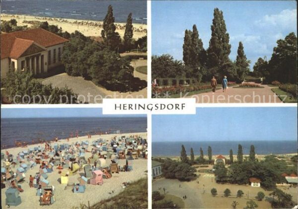 Heringsdorf Ostseebad Usedom Kulturhaus Kurpromenade Strand Kurpark