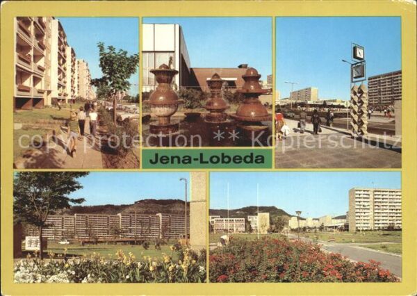 Lobeda Brunnenplastik Kulturhaus Markt Karl Ma