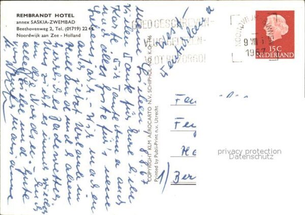 Noordwijk aan Zee  Rembrandt Hotel Fliegeraufnahme – Bild 2