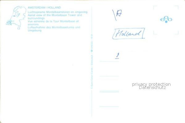 Amsterdam Niederlande Montelbaanstoren Luchtopname – Bild 2
