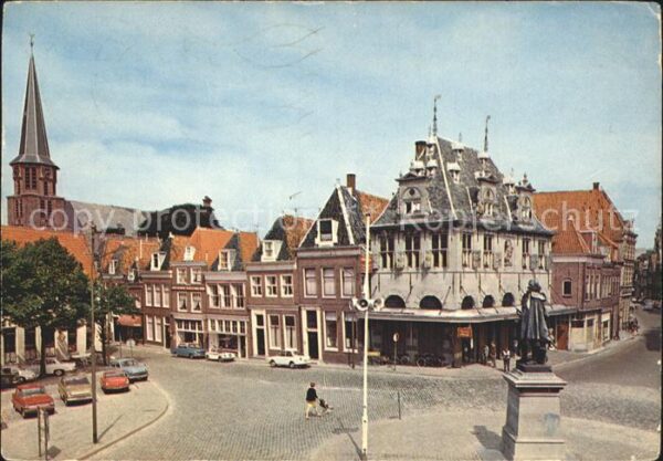 Hoorn Kaasmarkt met Waag anno 1609 Monument