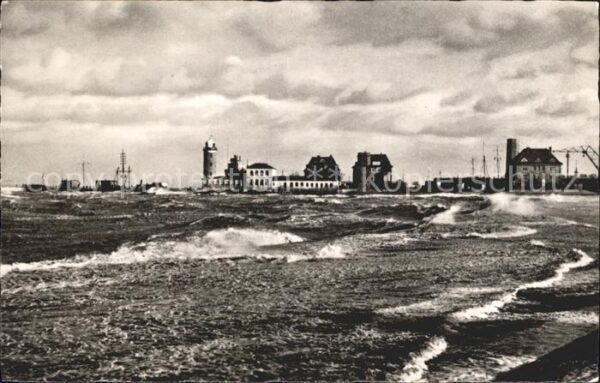 Cuxhaven Nordseebad Sturmflut
