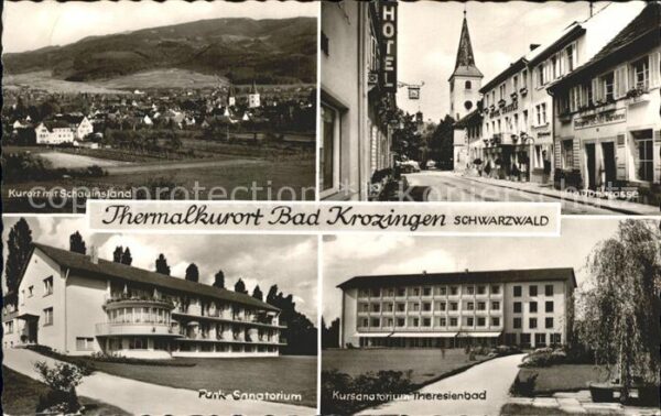 Bad Krozingen Kurort mit Schauinsland Hauptstr Park S