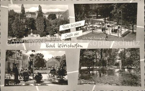 Bad Woerishofen Kneipp Denkmal Wassertretplatz Kurhaus