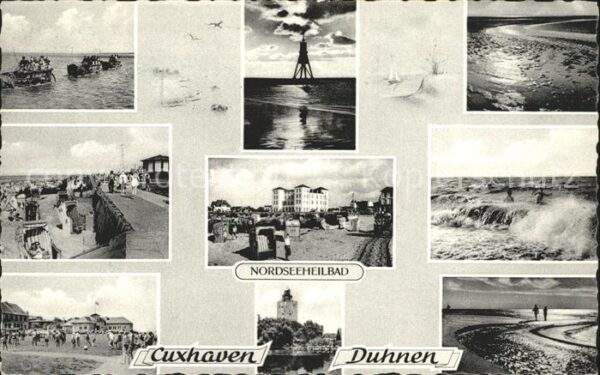 Duhnen Nordsee Strand Promenade Teilansichten Badefreu