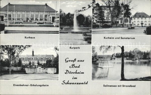 Bad Duerrheim Kurhaus Kurpark Kurheim Sanatorium Eise