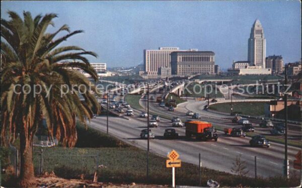Hollywood California New Hollywood Freeway linking Civic Cen