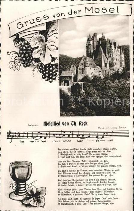 Mosel Region Schloss Mosellied