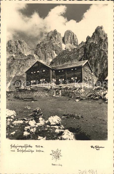 Dachstein Steiermark Hofpürglhütte mit Bischofsmütze