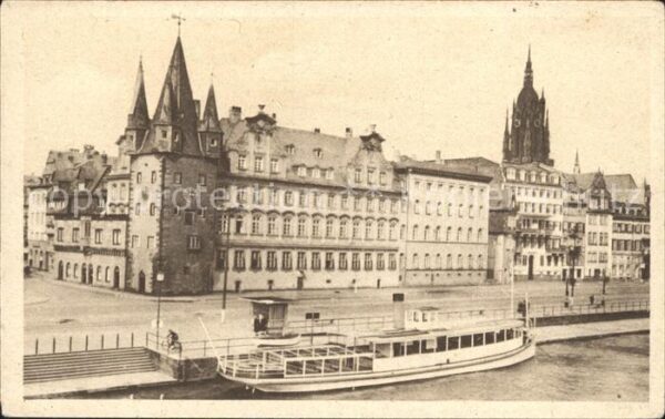 Frankfurt Main Schöne Aussicht Fahrgastschiff