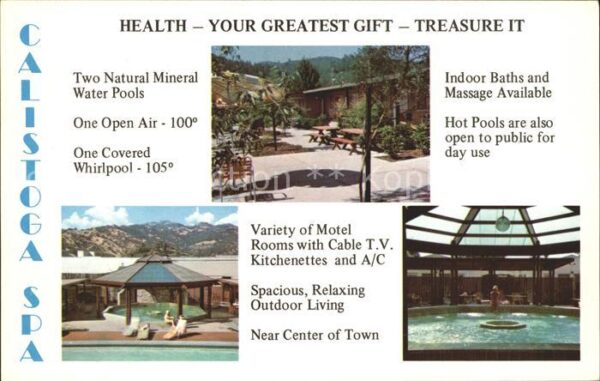 Calistoga Natural Mineral Water Pools Variety of