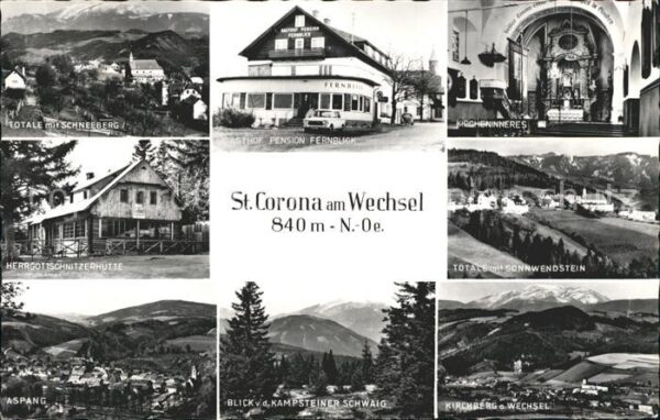 St Corona Wechsel Schneeberg Gasthof Fernblick Kircheninn