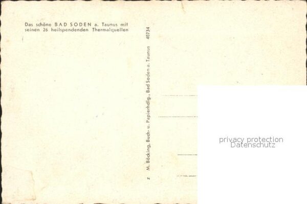 Bad Soden Taunus Kurhaus Inhalatorium Trinkhalle Badehau – Bild 2
