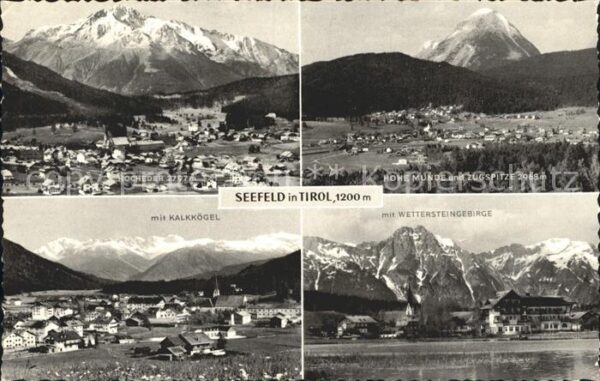 Seefeld Tirol Hocheder Hohe Munde Zugspitze Ortsansic