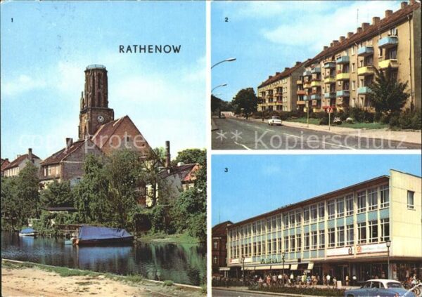 Rathenow Havel am Schleusenweg Leninallee Kaufha