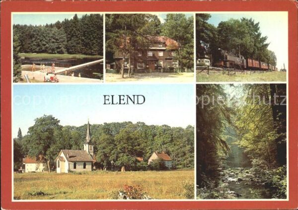 Elend Harz Schwimmbad Gasthaus Eisenbahn Kapelle W