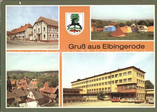 Elbingerode Harz Rathaus Zeltplatz Teilansicht Diakoniss