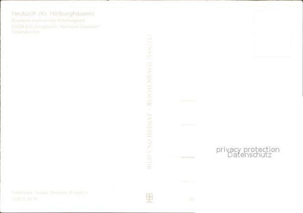Heubach Thueringen FDGB Erholungsheim Hermann Duncker Teil – Bild 2