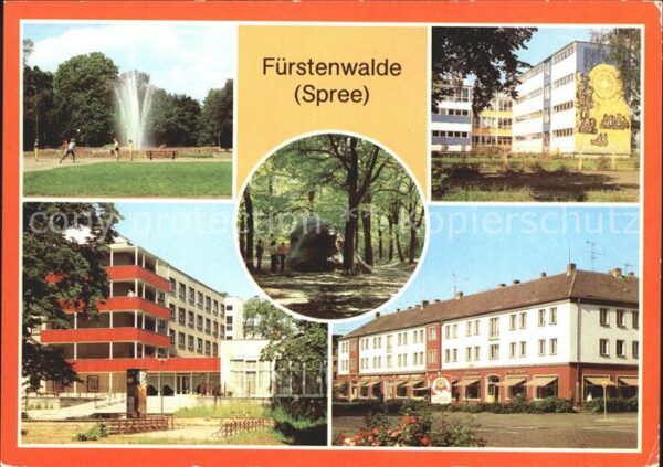 Fuerstenwalde Spree Im Park Polytechn Oberschule Feierabend