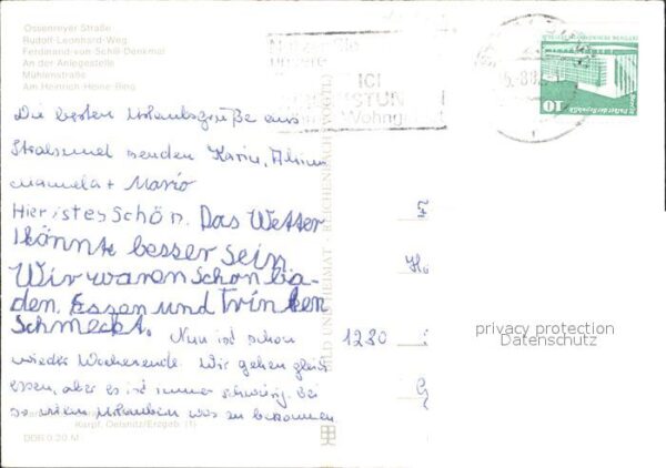 Stralsund Mecklenburg Vorpommern Ossenreyer Str Rud Leonhard Weg Ferd vo – Bild 2