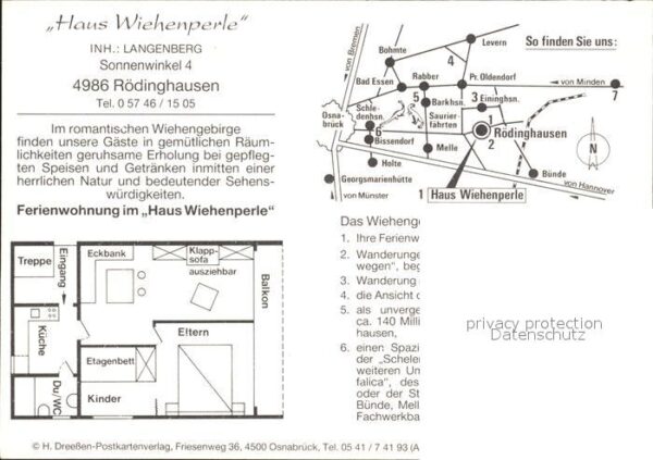 Roedinghausen Haus Wiehenperle Zimmer Gaststube – Bild 2