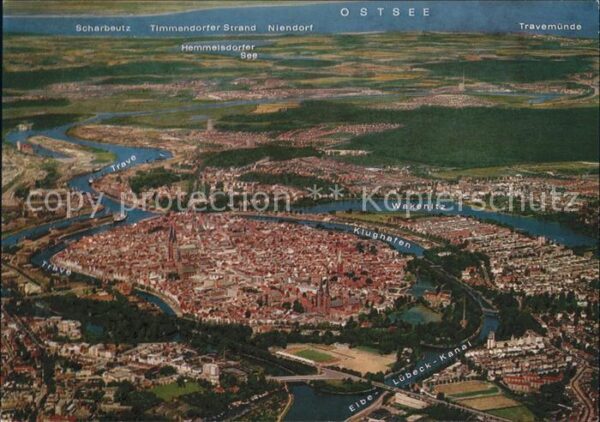 Luebeck Fliegeraufnahme