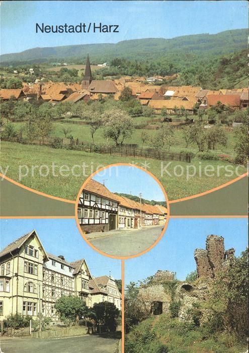Neustadt Harz Teilansicht Baldusstr Kurhaus Lebenswen