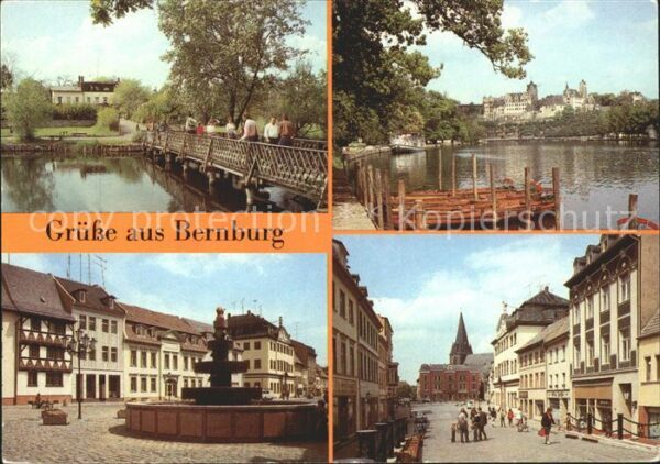 Bernburg Saale HO Cafe Bärenburg Schlossblick Thälmann