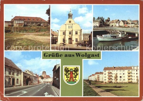 Wolgast Mecklenburg-Vorpommern HO Gaststätte Vierjahreszeiten Rathaus