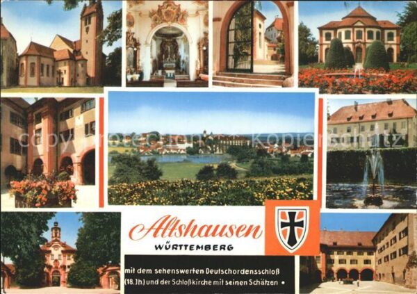 Altshausen mit Deutschordensschloss und Schlosskir