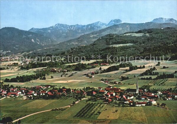 Au Bad Aibling mit Blick zum Wendelstein Fliegeraufnah