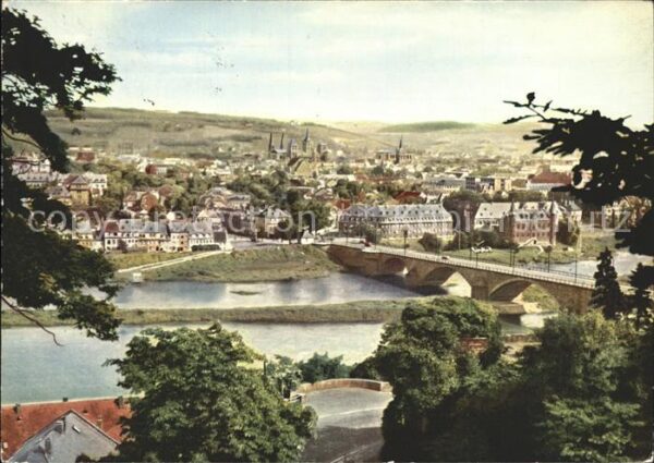 Trier Panorama Mosel Brücke