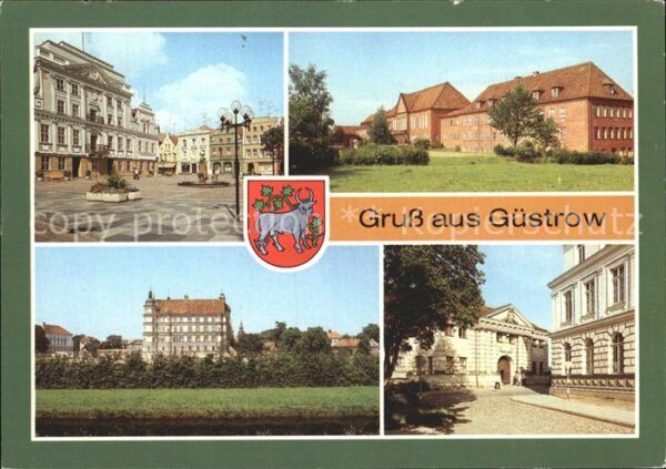 Guestrow Mecklenburg Vorpommern Markt Päd Hochschule Schloss Torhaus