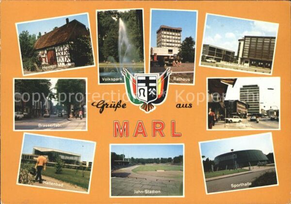 Marl Westfalen Heimatmuseum Volkspark Rathaus Hallenba