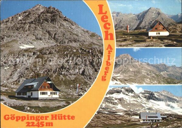Lech Vorarlberg Goppinger Hütte mit Spuller Schafberg u