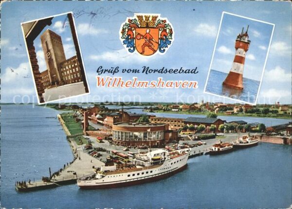 Wilhelmshaven Rathaus Leuchtturm Roter Sand Bäderflot